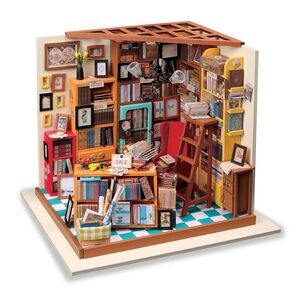 DIY Miniature Model Kit: Harper's Library (NIB)